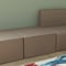 Flash Furniture Bright Beginnings Commercial Grade Modular Classroom Soft Seating, 1 Seater Chair/Ottoman, Neutral Vinyl MK-KE15679-GG - alternate 3